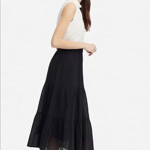 JW Anderson Uniqlo merlot long skirt